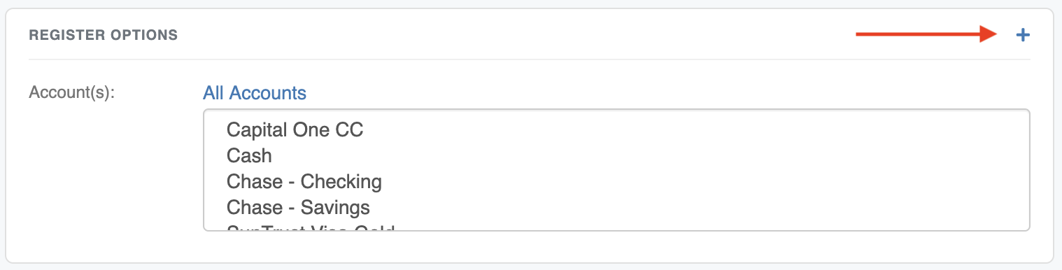 Knowledge Base :: Transaction Register | ClearCheckbook