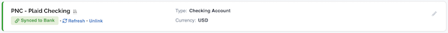 Syncing Transactions - Account shows up as linked