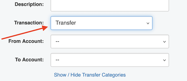 Creating a Transfer Transaction