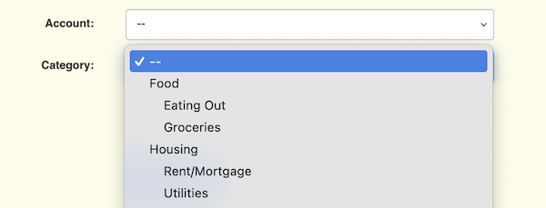 General Settings - Sub-category Identification - Indentation