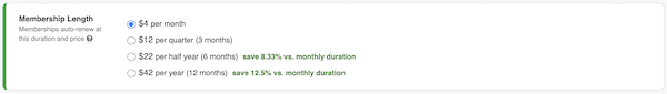 Premium Membership - Select Membership Length