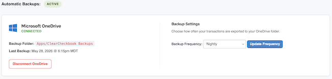 Automatic Backups - Backup Frequency