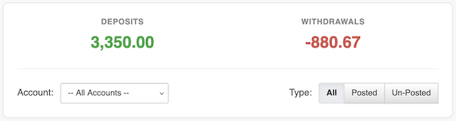 Reminders / Recurring Transactions - Upcoming Totals and Account Filtering